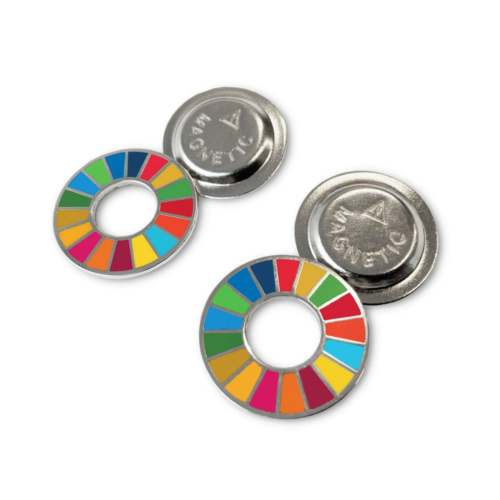 Pins magnéticos para solapa de los ODS (paquete de dos)