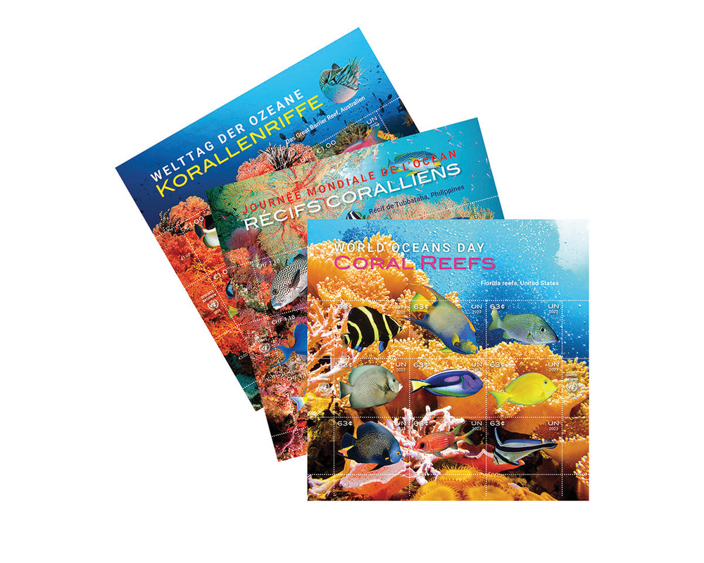 World Oceans Day Stamps - set of three stamps