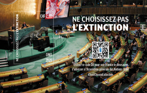 Don't Choose Extinction - CHF and French Text