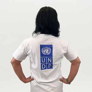 UNDP white t-shirt back