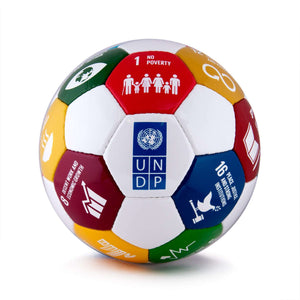 Balón de fútbol de los ODS
